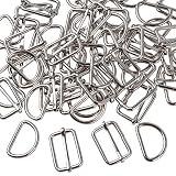 anillas metalicas para bolsos { 60pcs } El paquete incluye: 30pcs anillas en D + 30pcs anillas rectangulares, gran cantidad, formas diferentes, que permiten utilizarlas para propósitos diversos y en ocaciones diferentes.
