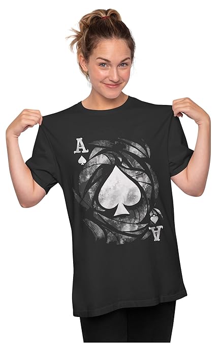 Buy Heybroh Oversized T-Shirt Ace of Spades Men's Women's Unisex