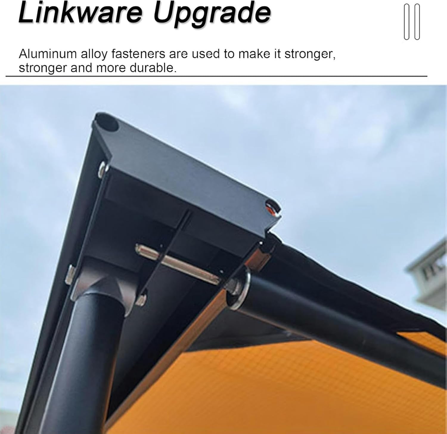 AMNOOL Camper Awning, Car Holder Awning, Car Retractable Side Awning, Weather Resistant, Camping and Ground