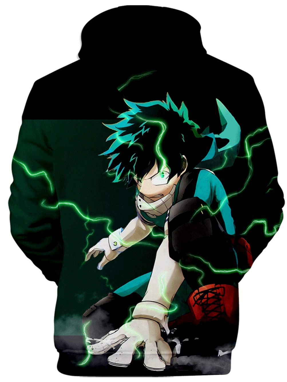 Impression en 3D Sweat à Capuche My Hero Academia Anime Pull Japonais Animé Cosplay Manches Longues Vetement de Sport Décontractés Garçon Fille