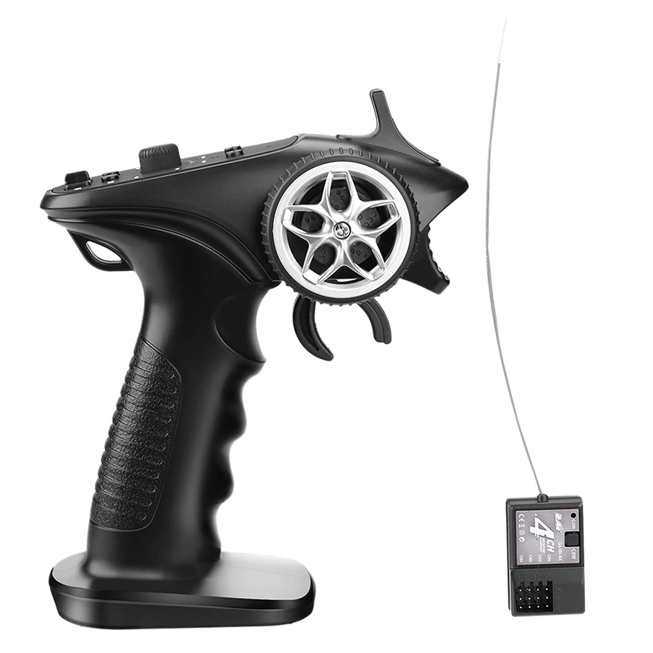 Receiver,GA-4H-TX 4CH 2.4GHz Remote Control Digital Radio Transmitter Controller 1/8 1/10 1/16 1/32 RC Car Boat Tank Crawler