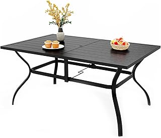 PHI VILLA Outdoor Dining Table for 6, 60
