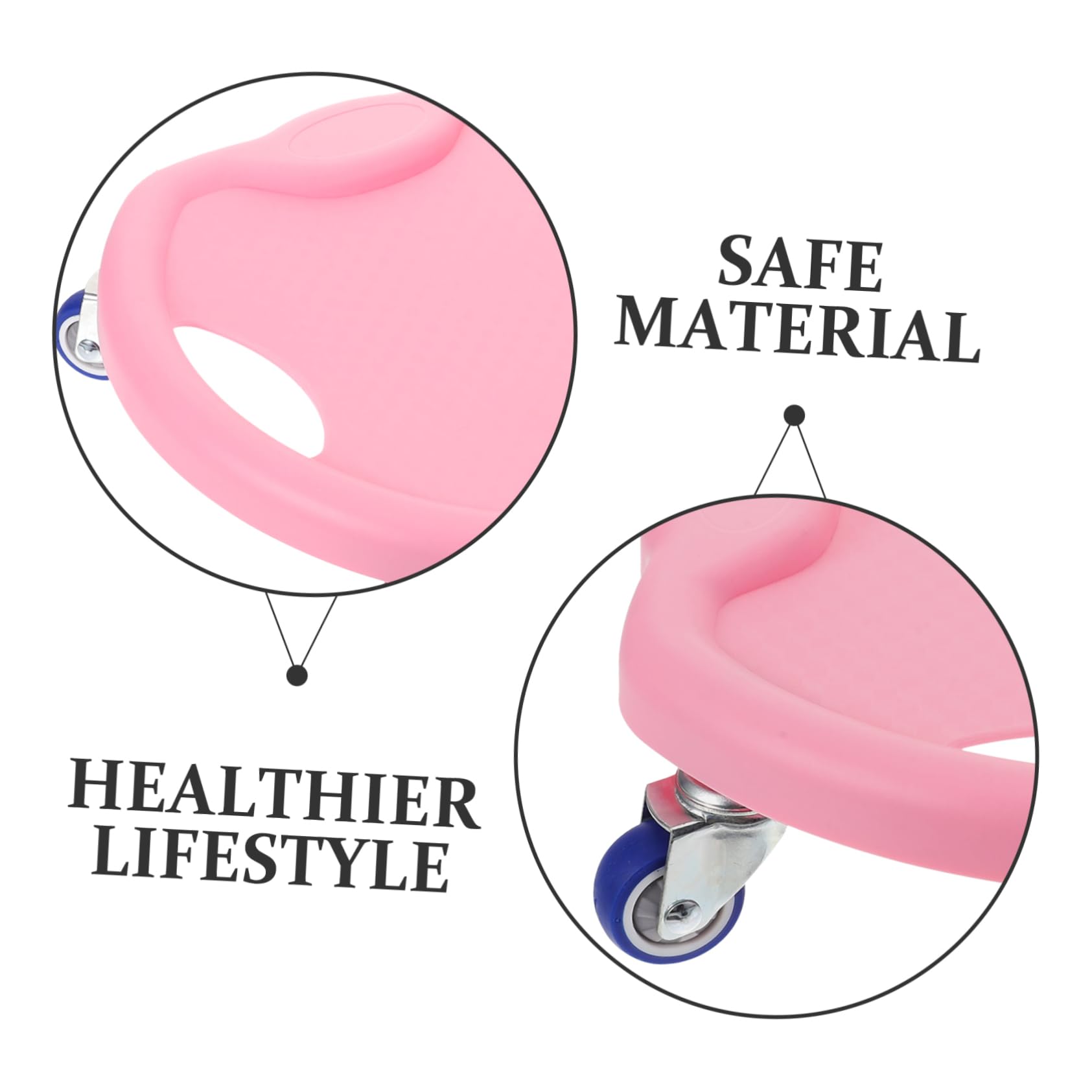 BESTonZON Multi Funktionale Gleitscheiben für Fitnessübungen aus Sicherem Pp und Pu Material mit Kniepolster für Effektives Bauchmuskeltraining zu Hause Zufällige Farbe