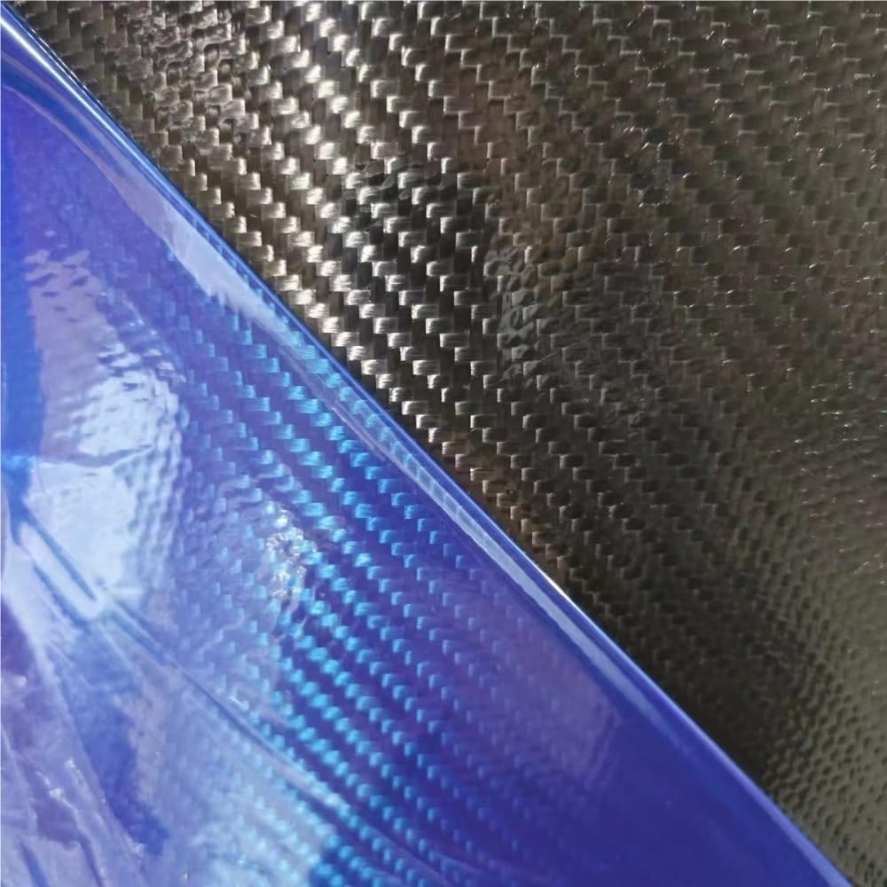 Kohlenstofffaser gemischte Stoffe, 3k Carbon Fiber Prepreg Twill Weave Tuch 200g/m2 120C Aushärtung DIY Schwarz Mehrere Größen(50cmx100cm)