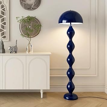 Creative Mushroom Floor Lamp,Unique Floor Lamp with Iron Shade and Foot Switch,3 Colors Dimmable Tall Standing Lamp,Modern Stylish Floor Standing Lamp,for Bedroom Living Room,Office Reading Light