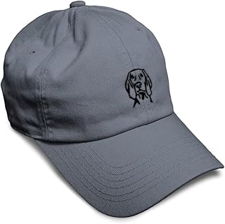 Custom Soft Baseball Hat Embroidered Dad Hat Weimaraner Dog Face Embroidery Men & Ladies Baseball Cap
