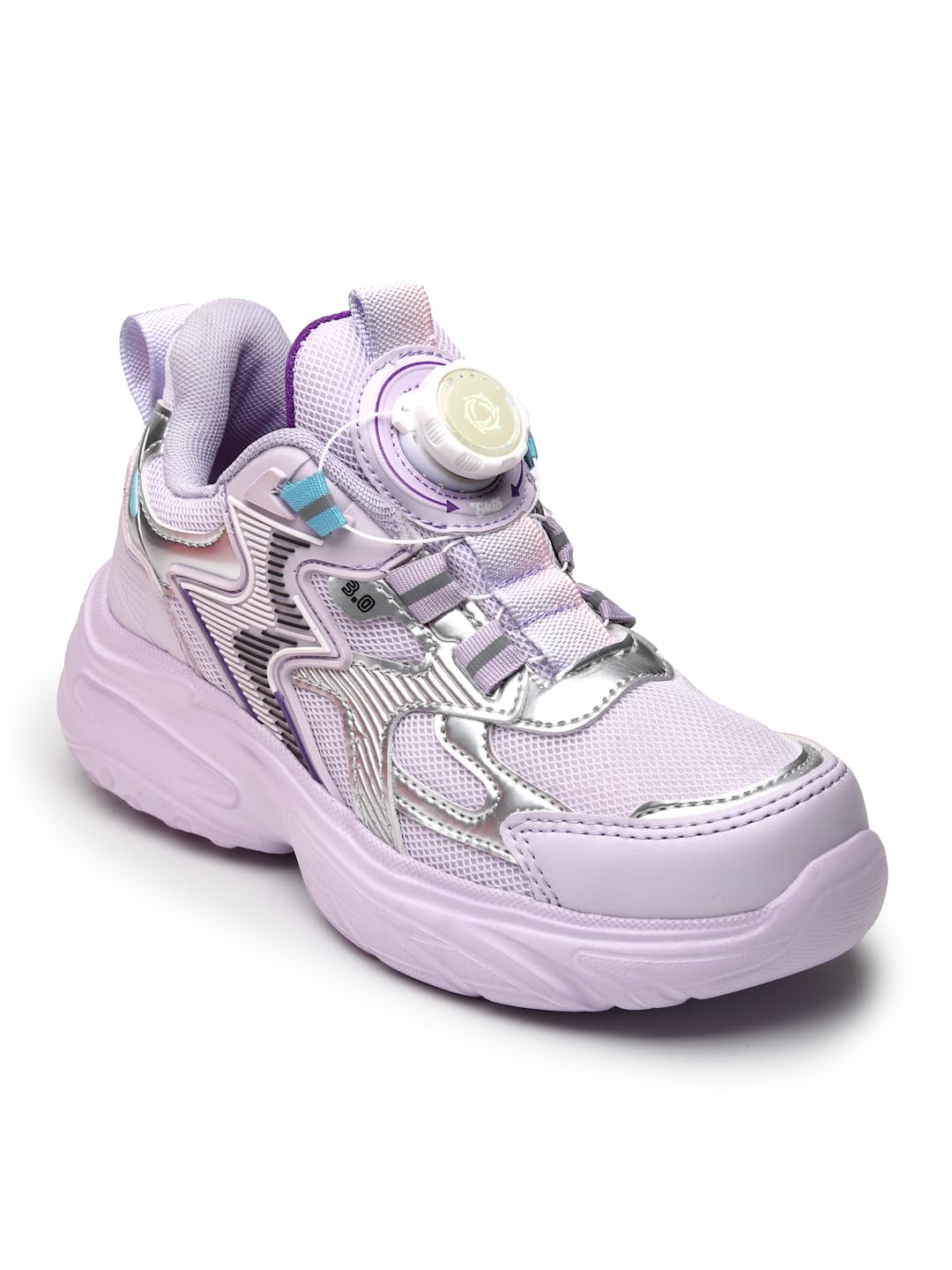 G&D Drone Unisex Kids Shoes Soft Sole | Memory Foam with EVA Sole | Synthetic Upper Breathable, Lightweight | Comfortable & Durable Stylish Indoor & Outdoor | Sports Shoes Lavender