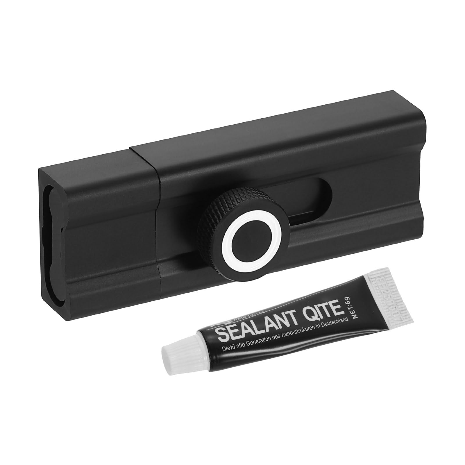 sourcing map Slide Lock, 3 Inch Adhesive Security Barrel Slide Bolt Latch, Aluminum Alloy Sliding Bolt Locks for Flush or Recessed Doors, Screen, Window, Patio Doors, Black