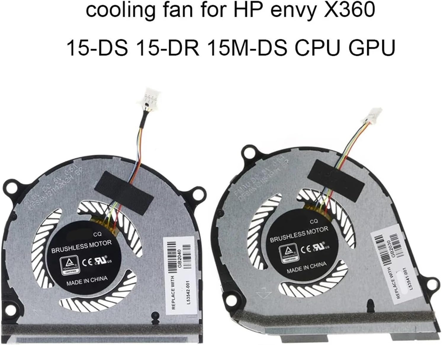L53542 L53541-001 コンピューター冷却ファン CPU GPU ファン、HP Envy、X360 15-DS 15-D