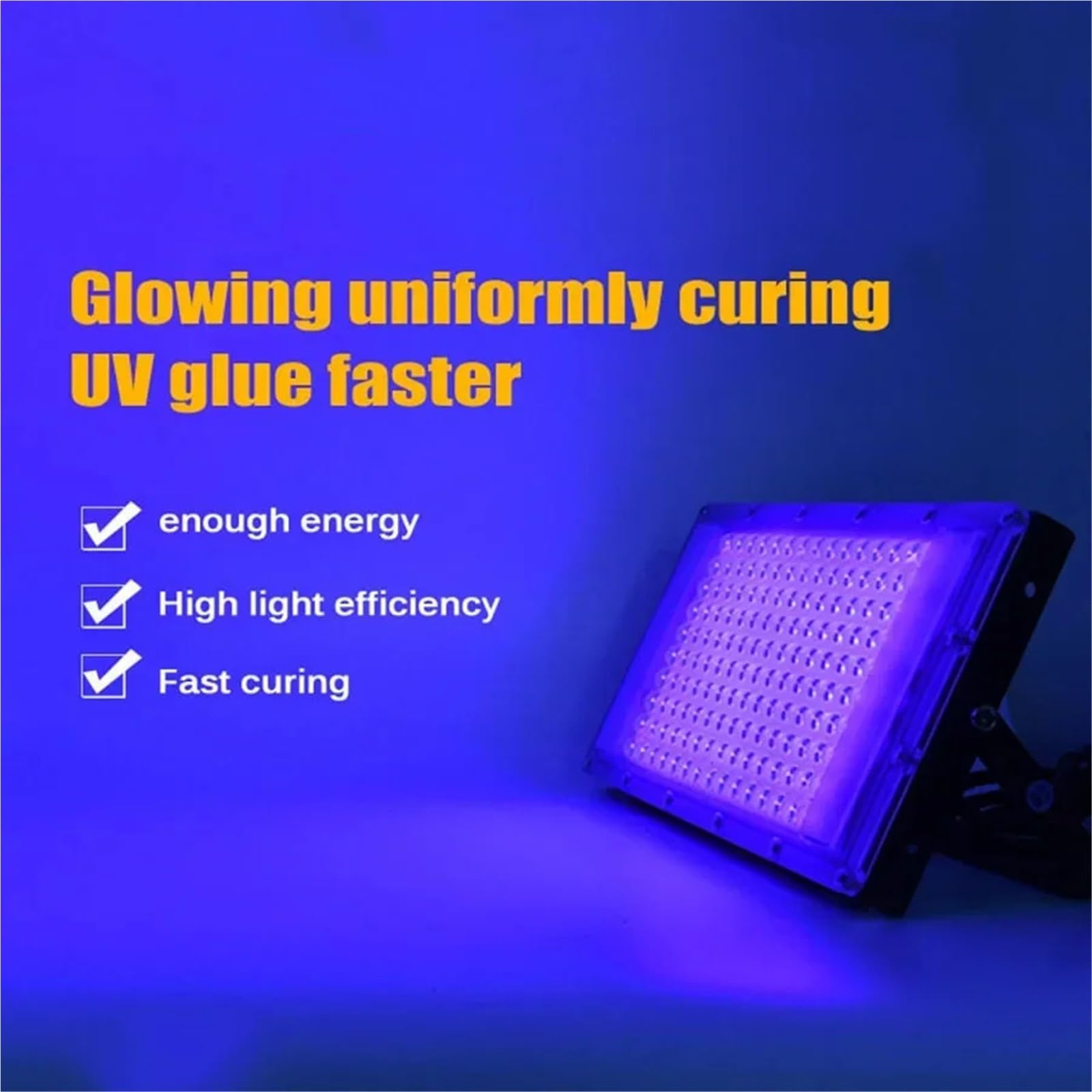 Projecteur LED UV 50/100/200/300 W 395 nm, Lampe UV à séchage UV étanche(100W)