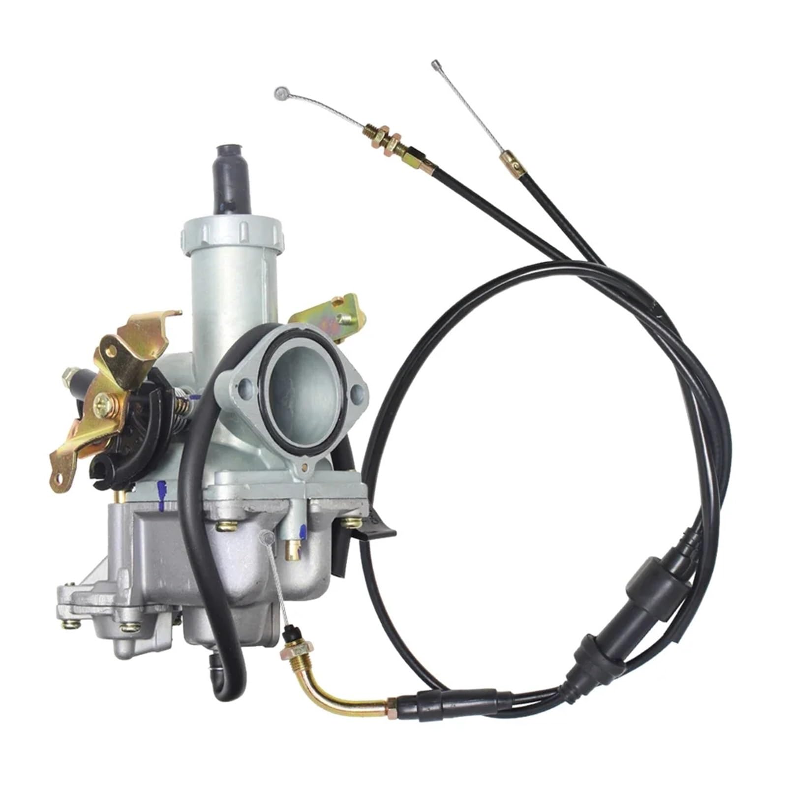 carburador de motocicleta Carburador PZ30 de 30 mm con bomba aceleración cable estrangulación carburador + kit doble acelerador ATV Dirt Bike(PZ30B-A-Cable)