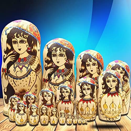 Amazon | ［ロシアお土産］ マトリョーシカ 5コ組 (海外 みやげ ロシア 土産） | マトリョーシカ | おもちゃ Books.And.More 聖母マリアと乳児イエスのネスティング人形 マトリョーシカ人形 5個セット
