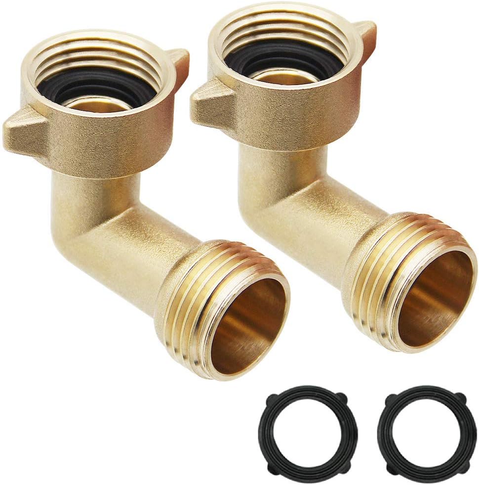 Twinkle Star Hose Splitter 2 Way | 2 Pack Garden Hose Elbow Connector