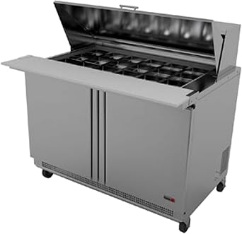 Fagor Refrigeration FMT-48-18 48" Refrigerated Mega Top Sandwich Salad Prep Table