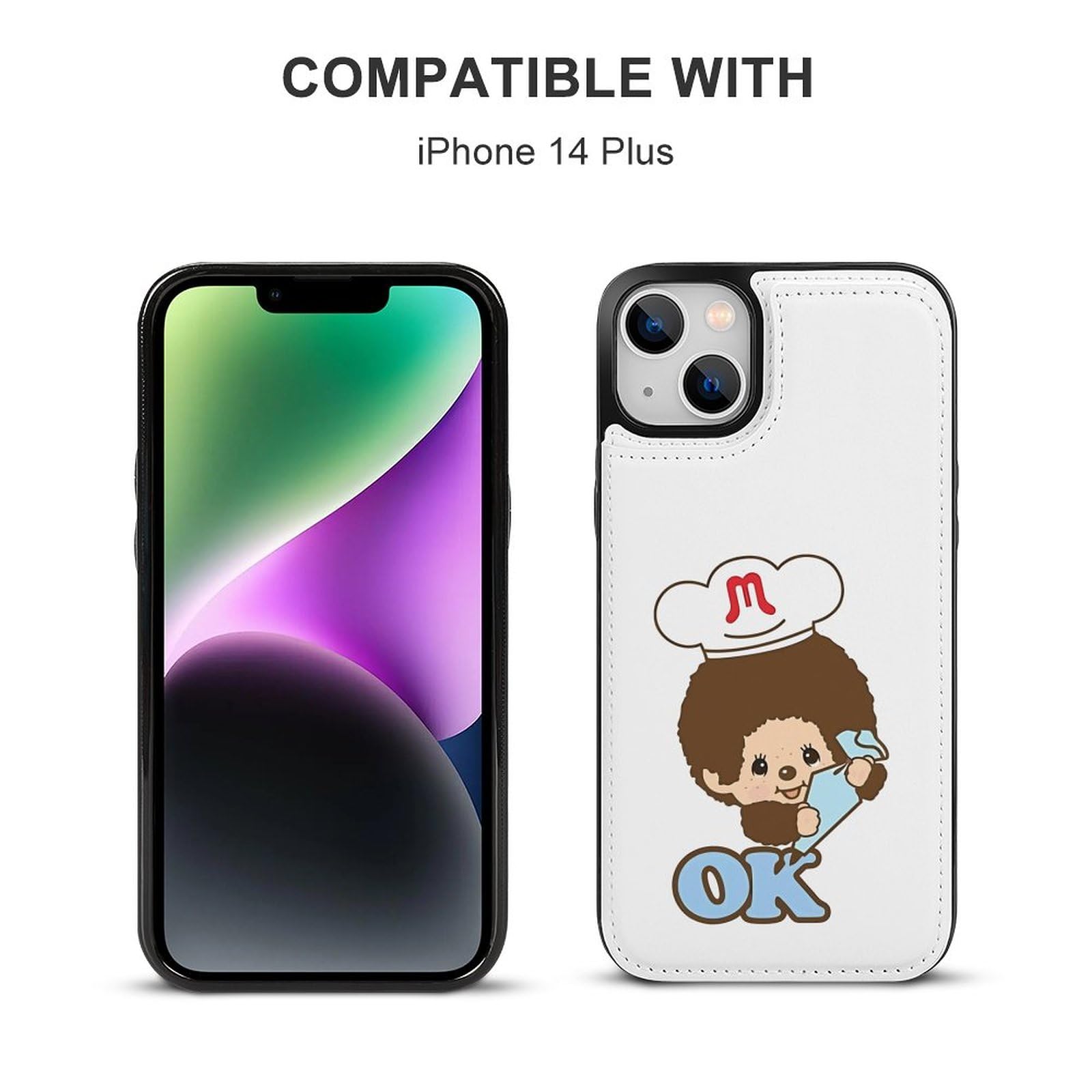 Amazon.co.jp: モンチッチ Iphone14/14 Plus ケース 手帳型 IPhone 14