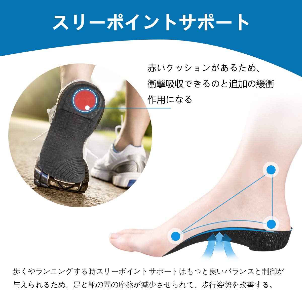確認用 かかとスリ減り｜キッズシューズ