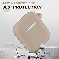 Vista 543 de Funda para AirPods Pro con kit de limpieza, funda de silicona suave para Apple AirPod Pro de 1ª/2ª generación, accesorios de funda AirPods Pro/Pro 2
