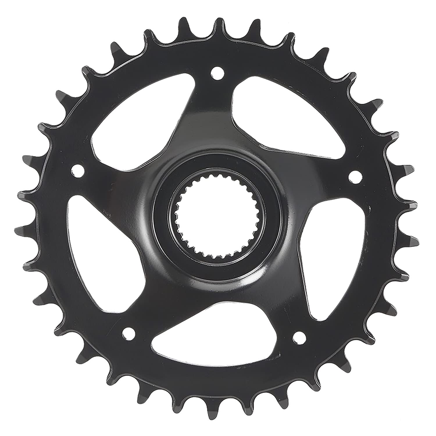 Samox PD-R4-S M-Wave E-bike kettingblad voor volwassenen, uniseks, voor 1/2 x 3/32 & 11/128 inch kettingen, voor Brose, Bosch, Shimano... gatcirkel 104 mm, zwart, 36 tanden