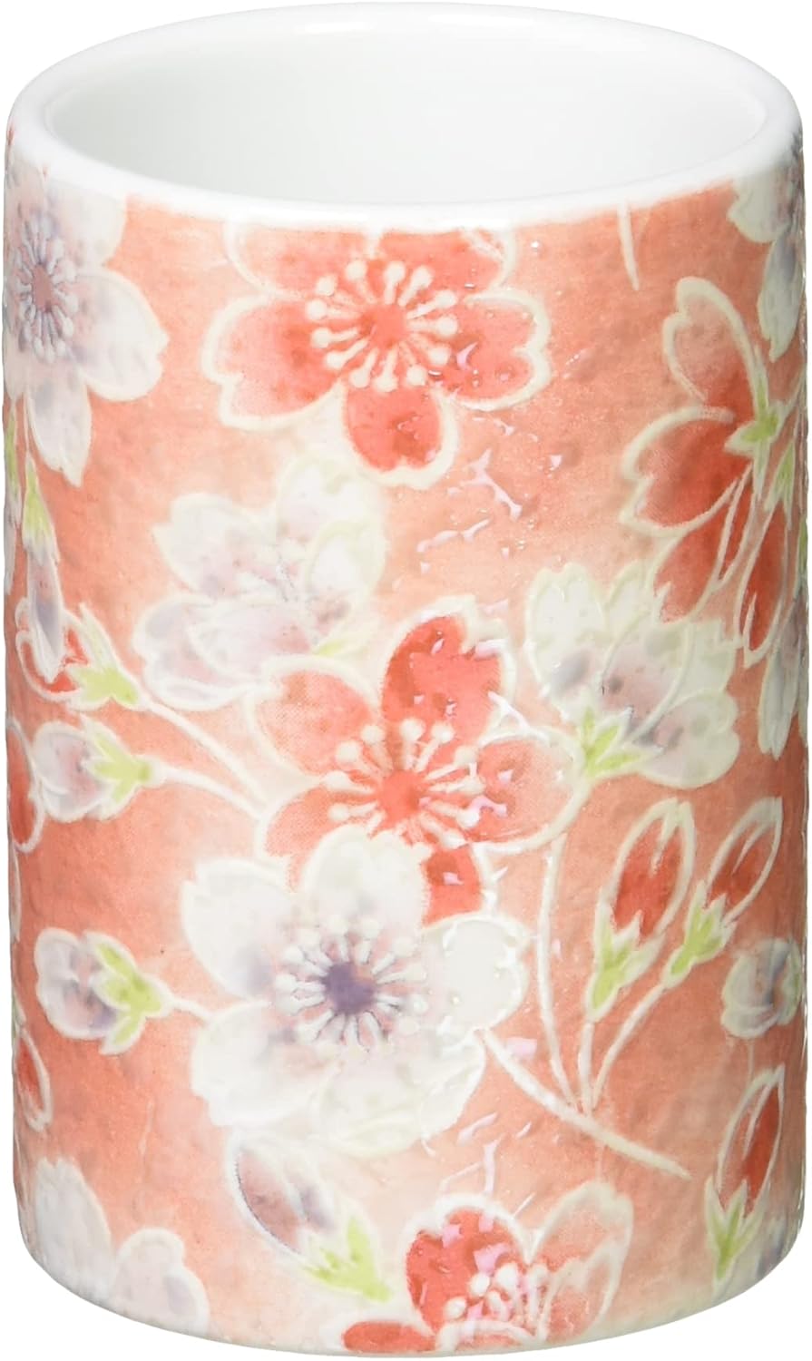 Lanchant Incense Holder (Yakamo) Pink Φ2.0 x 2.8 inches (5 x 7.1 cm) Raster Cherry Blossom Scattered