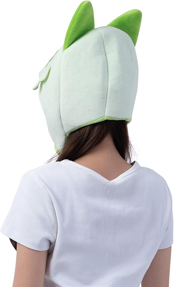 SAZAC Premium Pokemon Grookey Kigurumi Hat - Beanie For Adults, Perfect For Halloween & Cosplay, Cozy & Warm With Strap - Luxurious Anime Cap