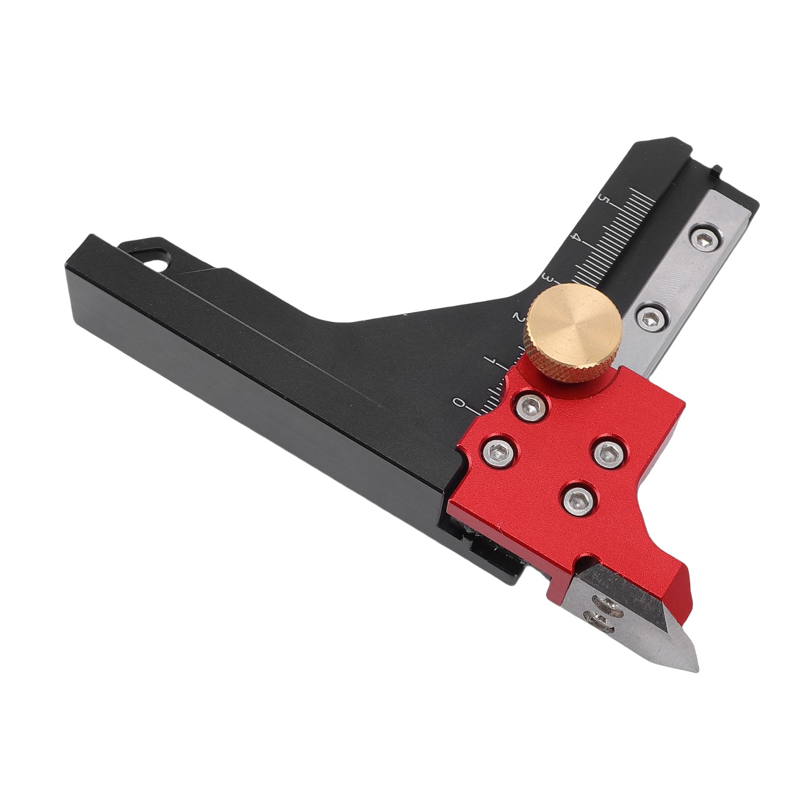 Höhenmesser Tischkreissägen-Einrichtungsblock, Tischkreissägen-Höhenmesser, Präziser Frästisch aus Aluminiumlegierung, Tiefenmesslineal-Einrichtungsblock für