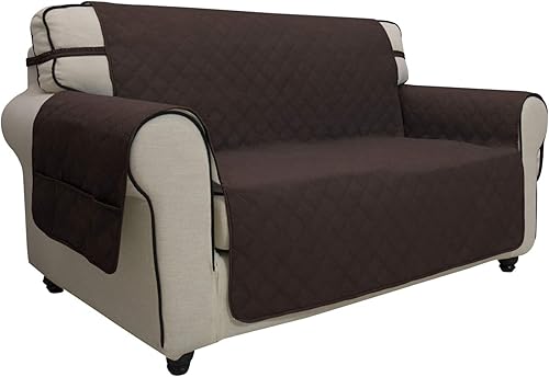 Easy-Going Funda para sofá, funda de sofá biplaza, impermeable, lavable, para sofá de 2 cojines, tela antideslizante, protector de muebles con