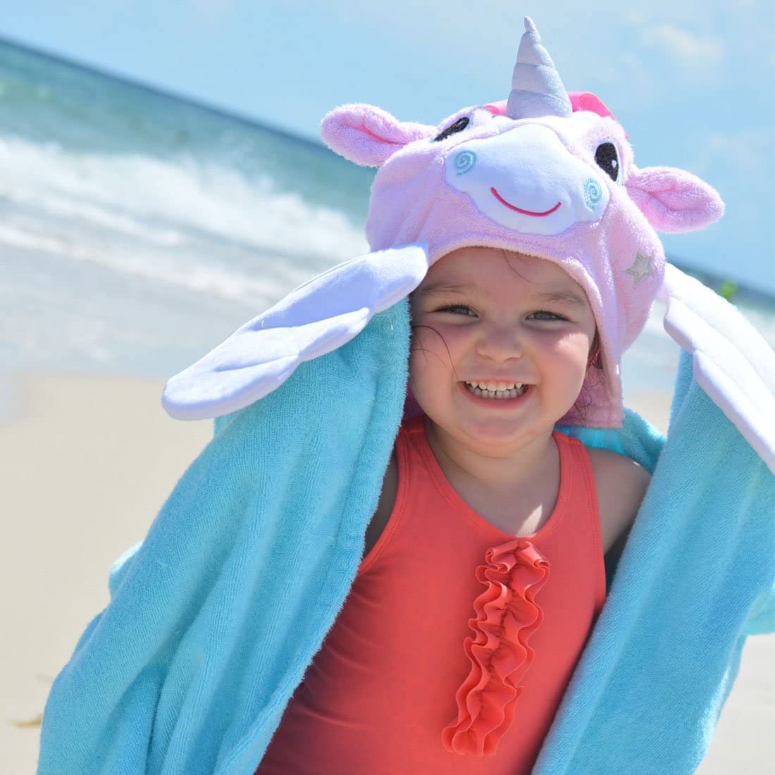 Zoocchini Serviette de Bain Enfant Motif Allie La Licorne