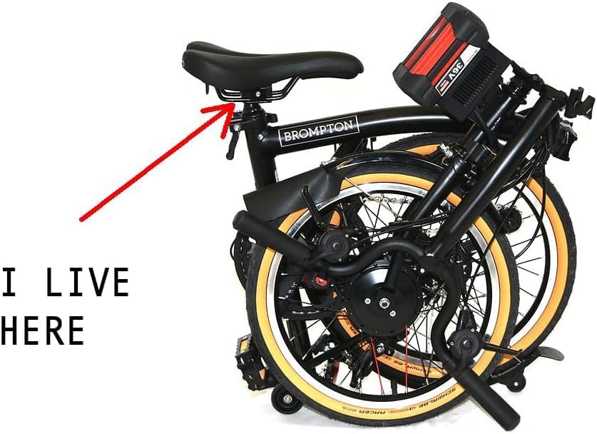 Pentaclip Saddle Clamp for Brompton in Blue