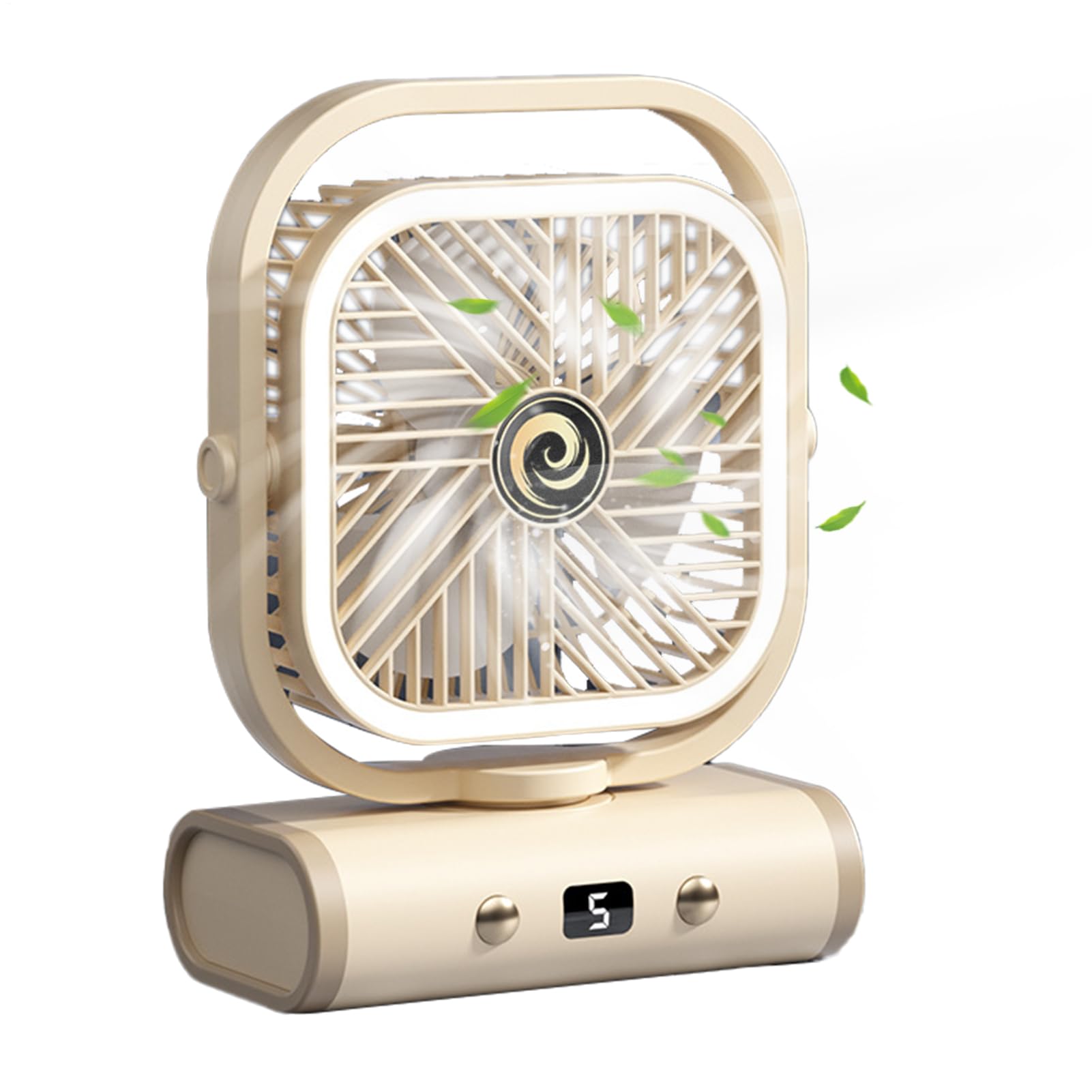 Ventilateur de bureau compact rechargeable : fini l'air chaud avec cet appareil portable 5 vitesses
