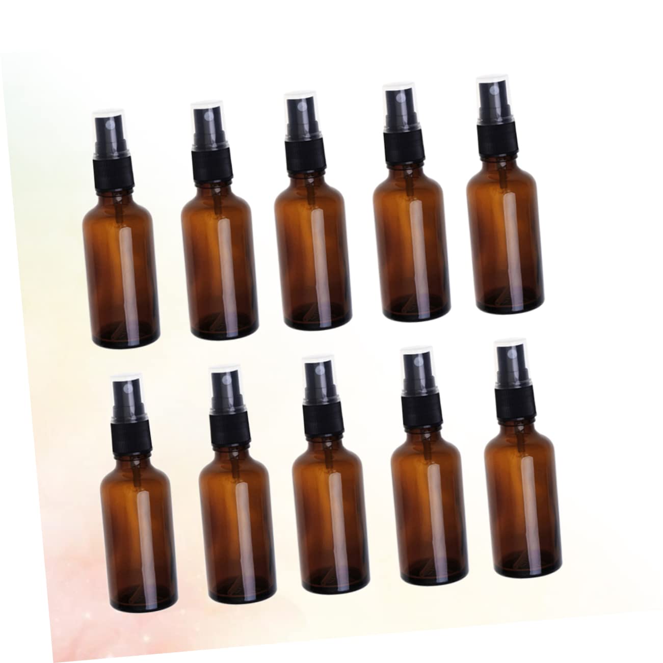 Happyyami Flaconi Spray in Vetro Marrone 20ml, Set da 20 Pezzi Riutilizzabili per Oli Essenziali e Cosmetici, Leggeri e Pratici per Viaggi e Uso Quotidiano