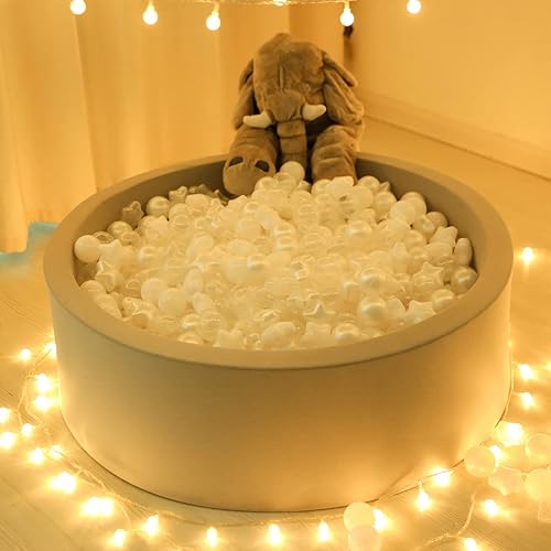 Miniatura 5 de TRENDPLAY 100 bolas de estrellas  Pelotas de juego no tóxicas sin BPA y ftalatos, bolas de plástico suave para niños de 1, 2, 3, 4, 5 años, bebés,