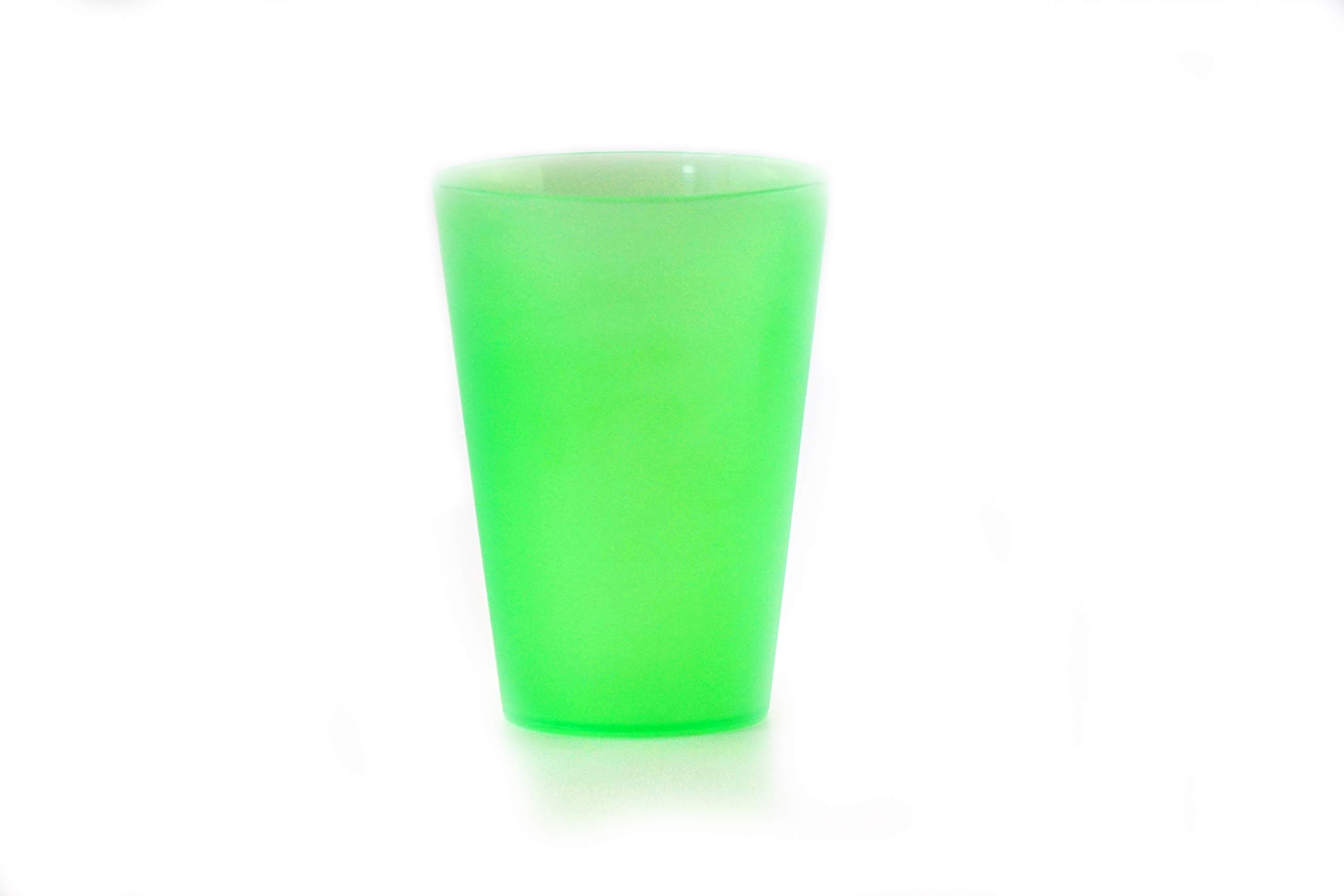S&S-Shop 200 plastikowych kubków do picia 0,4 l – zielone – kubki wielokrotnego użytku / kubki imprezowe/kubki