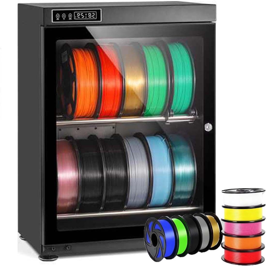 Szafa Susząca Filament 3D, Suszarka Elektroniczna, Pojemnik Do Przechowywania Filamentów Z Regulacją Wilgotności, Zapobiegający Powstawaniu Pęcherzyków Powietrza I Wadom Druku TwoLayers