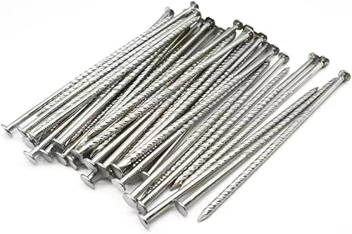 Miniatura 8 de 38 estacas de césped artificial de 6 pulgadas, picos de paisaje en espiral de acero inoxidable, picos de anclaje para bordes de paisaje para bordes