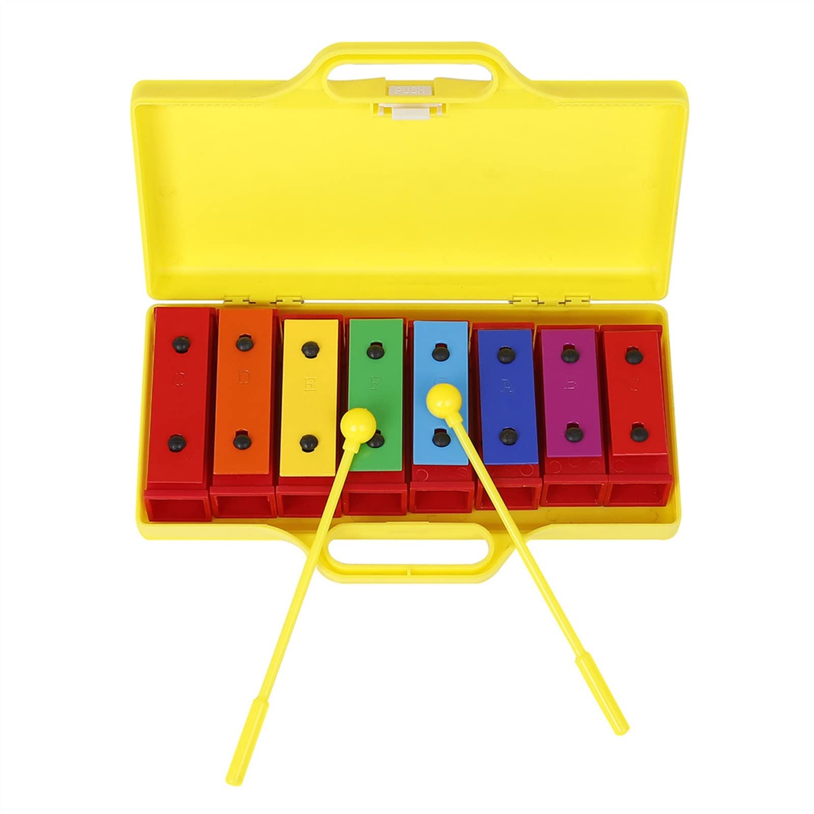 Percussão Musical Strumento A Percussione A Colori Indipendente In Mattoni A 8 Toni Che Bussa A Mano Per Pianoforte Musica Illuminazione Portatile Scatola Portatile Piccolo Carillon Xilofoni