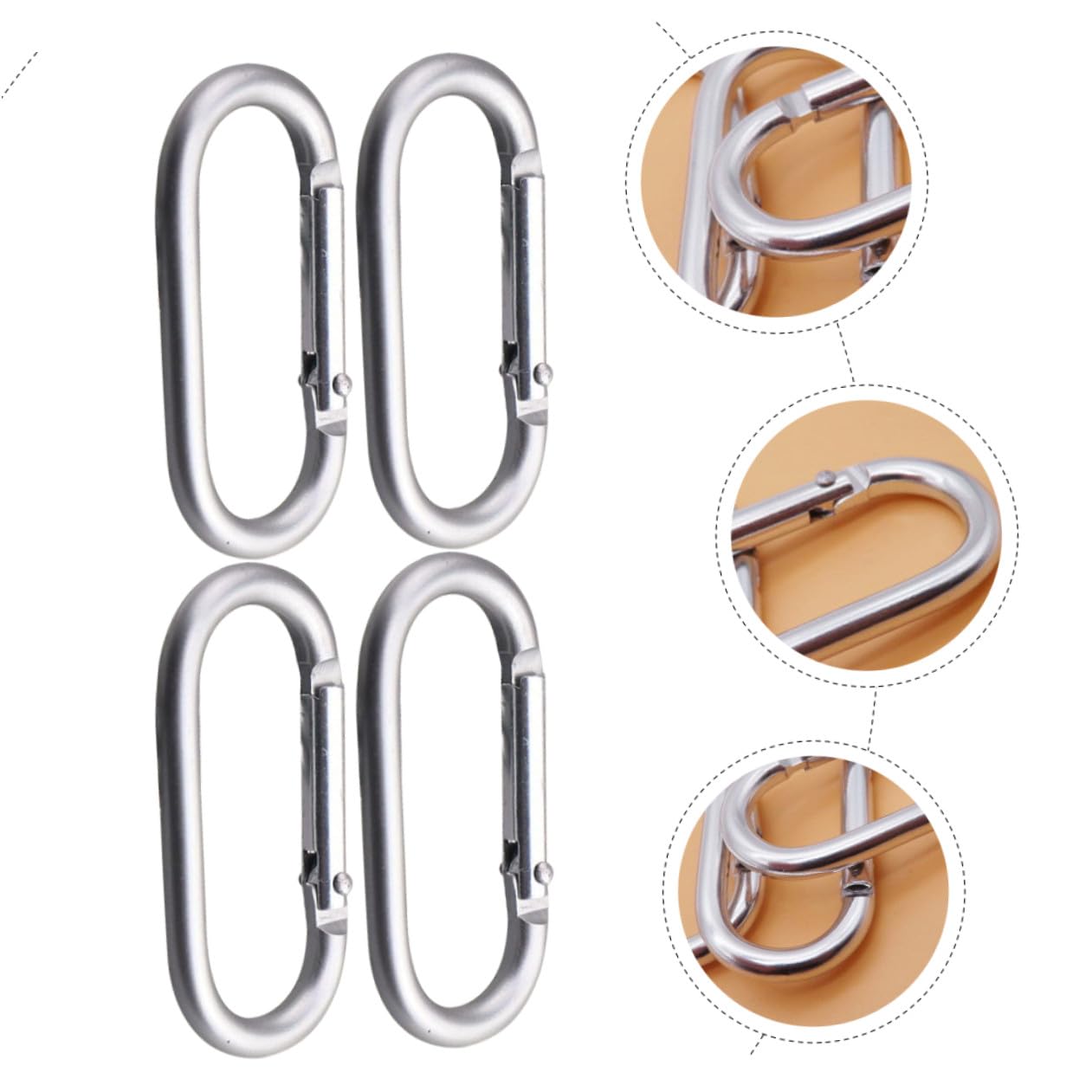 Kisangel Hebillas De Aluminio Multifuncionales para Mochilas Clips Portátiles para Botellas Y Accesorios De Senderismo Camping Y Actividades