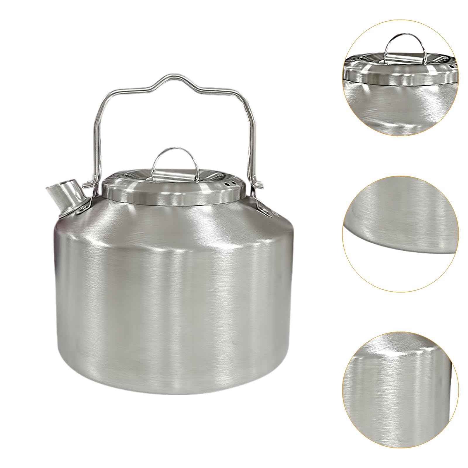 Ze stali nierdzewnej herbatę herbatę kawy garnek kuchenny kuchenki przenośne prezenty kempingowe Kettle herbata garnek do podróży na świeżym powietrzu progress