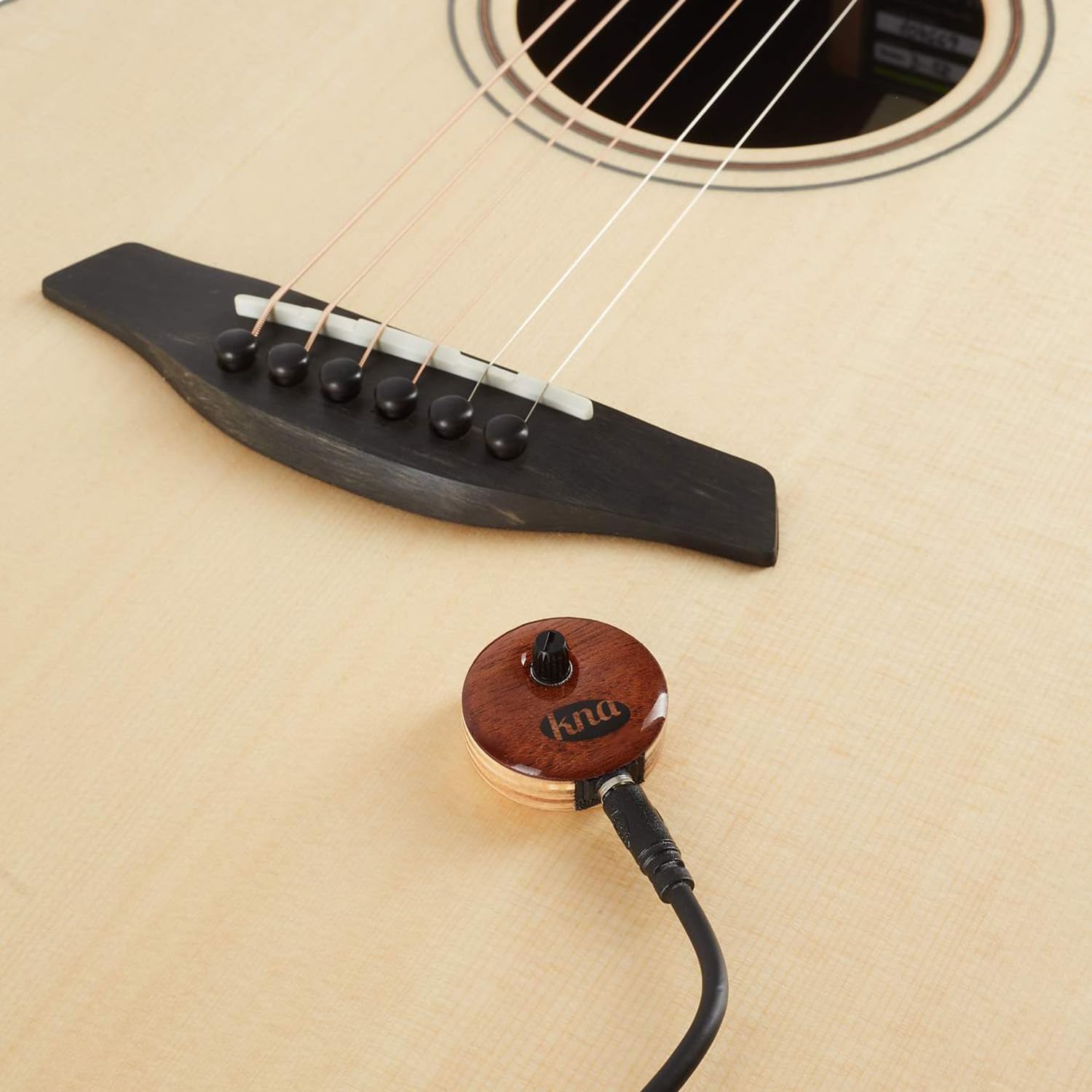 KNA Pickups TRASDUTTORE UNIVERSALE UP-2 KNA CON CONTROLLO VOLUME, Natural
