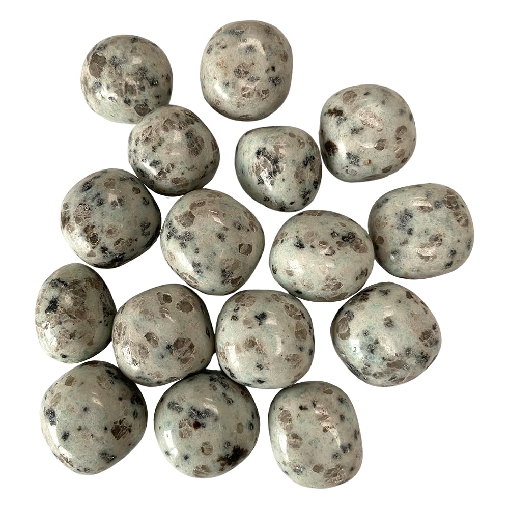 VIE Tumbled Crystals, 250g Pack, Kiwi Jasper