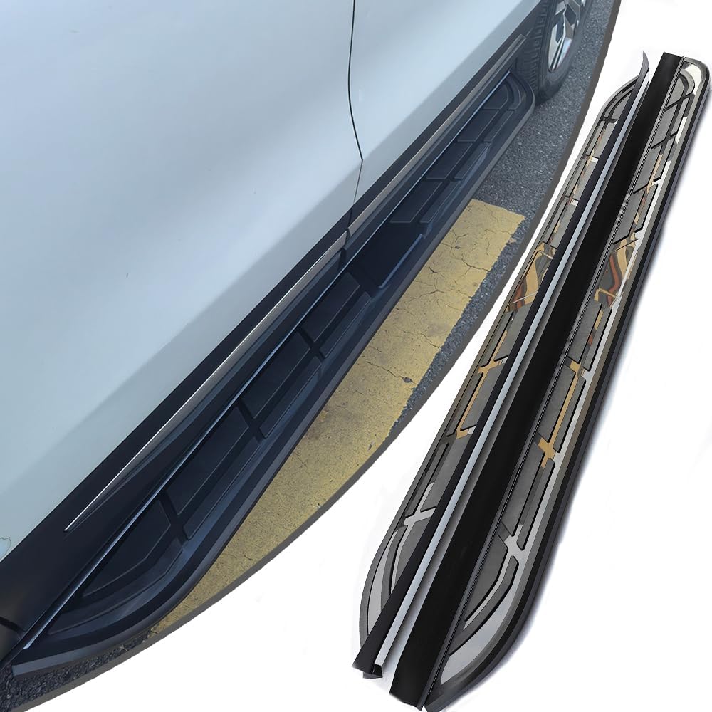 2 pcs Fit for Honda Pilot 2023-2026 Side Step Running Board Pedal Aluminium (with Brackets) Black Cool