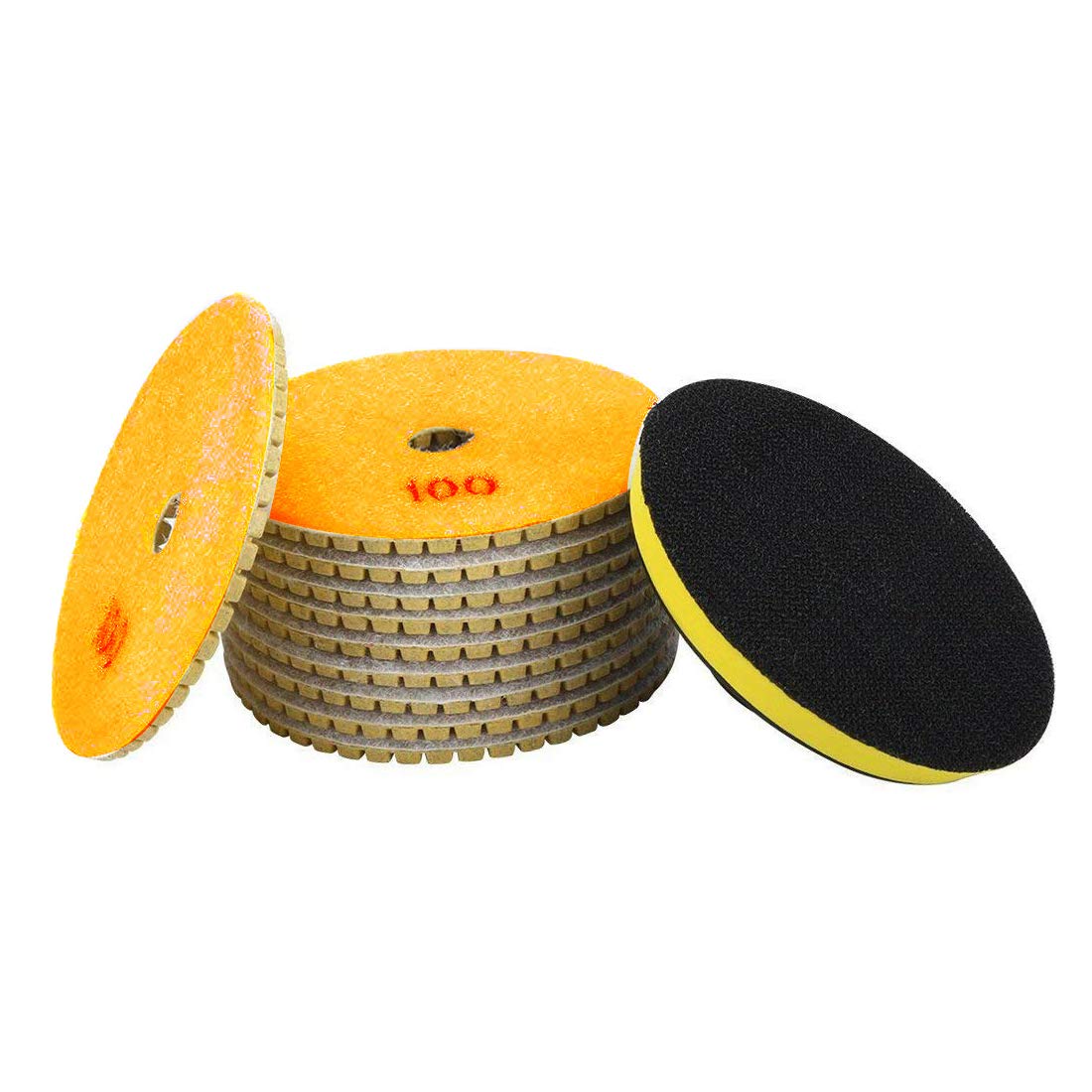 Luomorgo Diamond Polish Pads - 4 Inch Grit 100 -1