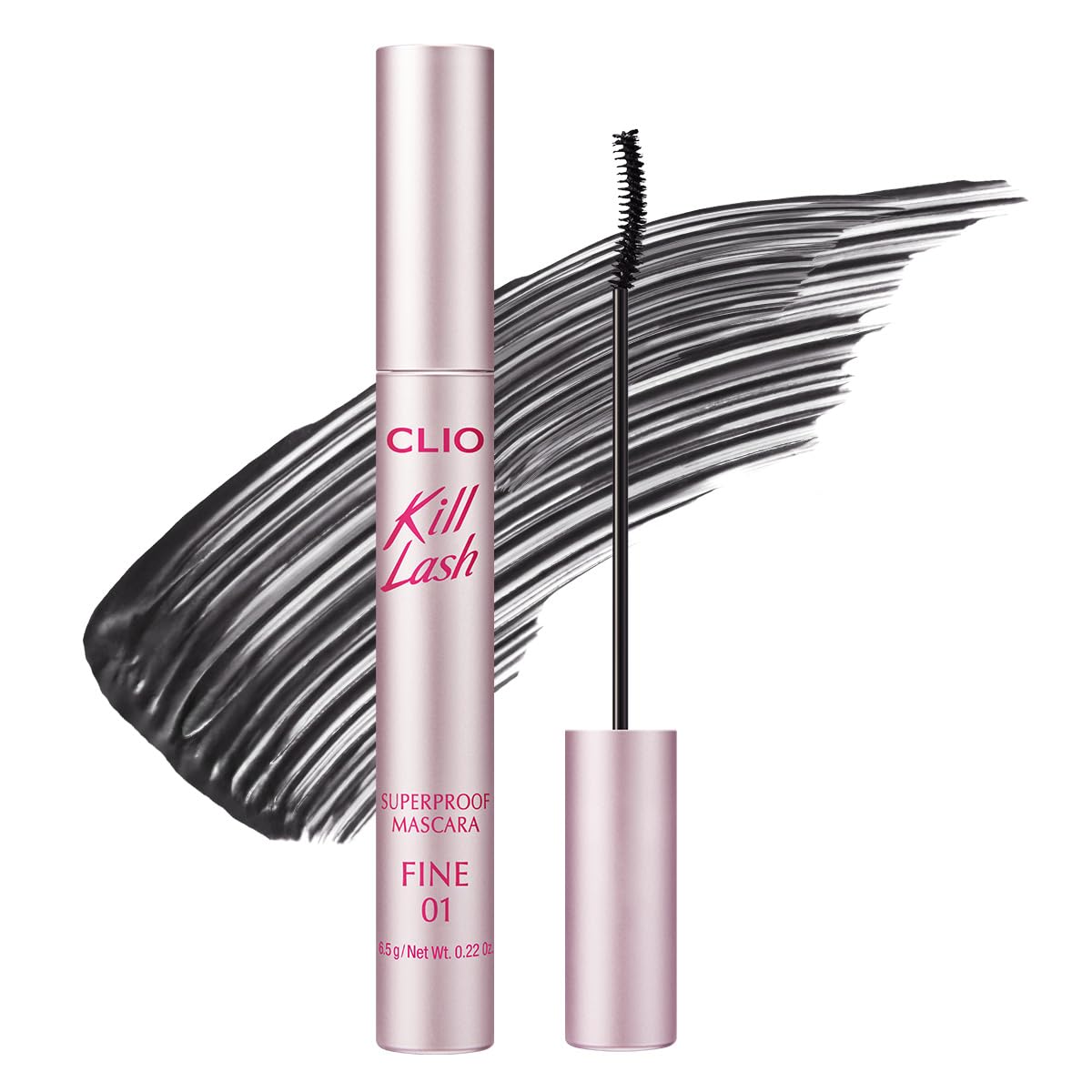 CLIO Kill Lash Superproof Mascara Fine Waterproof Fixing Mascara Natural Defining Look Long-Lasting Lengthening Clump Smudge-Free for Sensitive
