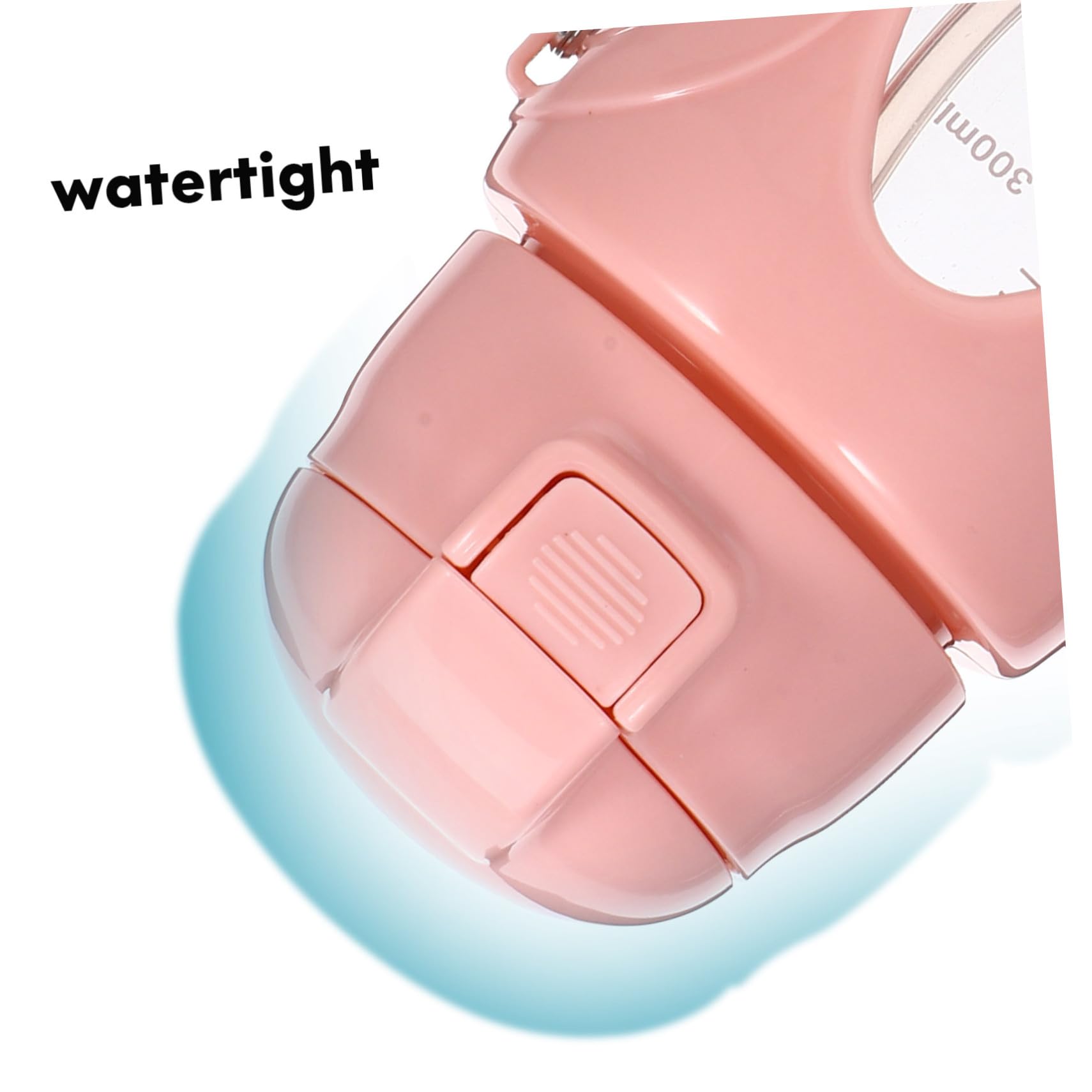 Gourde de Sport Portable en Verre 380ml Rose Paille