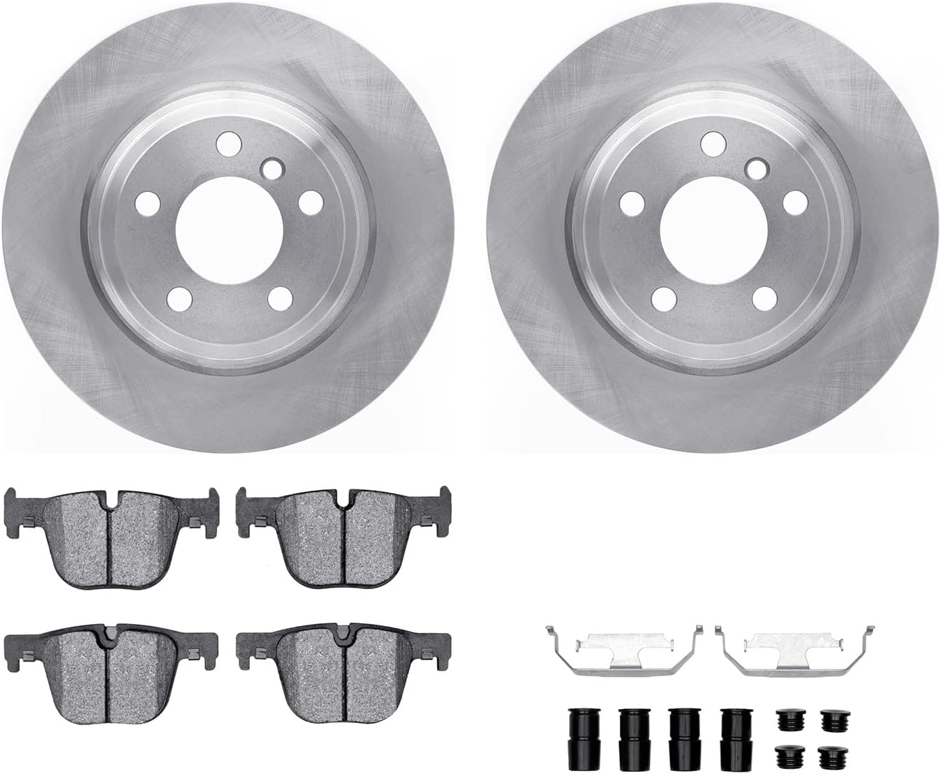 Amazon.com: Dynamic Friction Company Rear Brakes and Rotors| Hardware ...