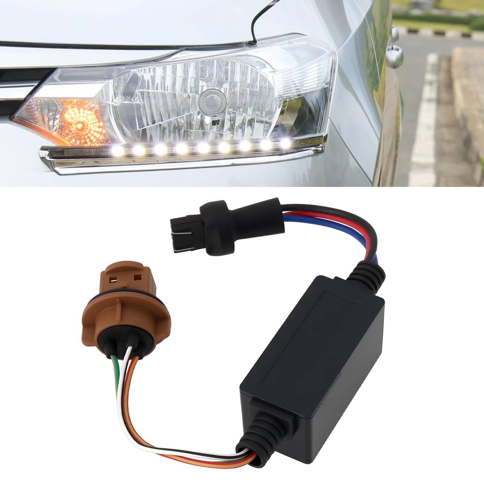 Decodificador de Errores de Luz LED para Reemplazar La Luz de Freno de Doble Filamento T20 7443 O La Luz de Circulación Diurna.