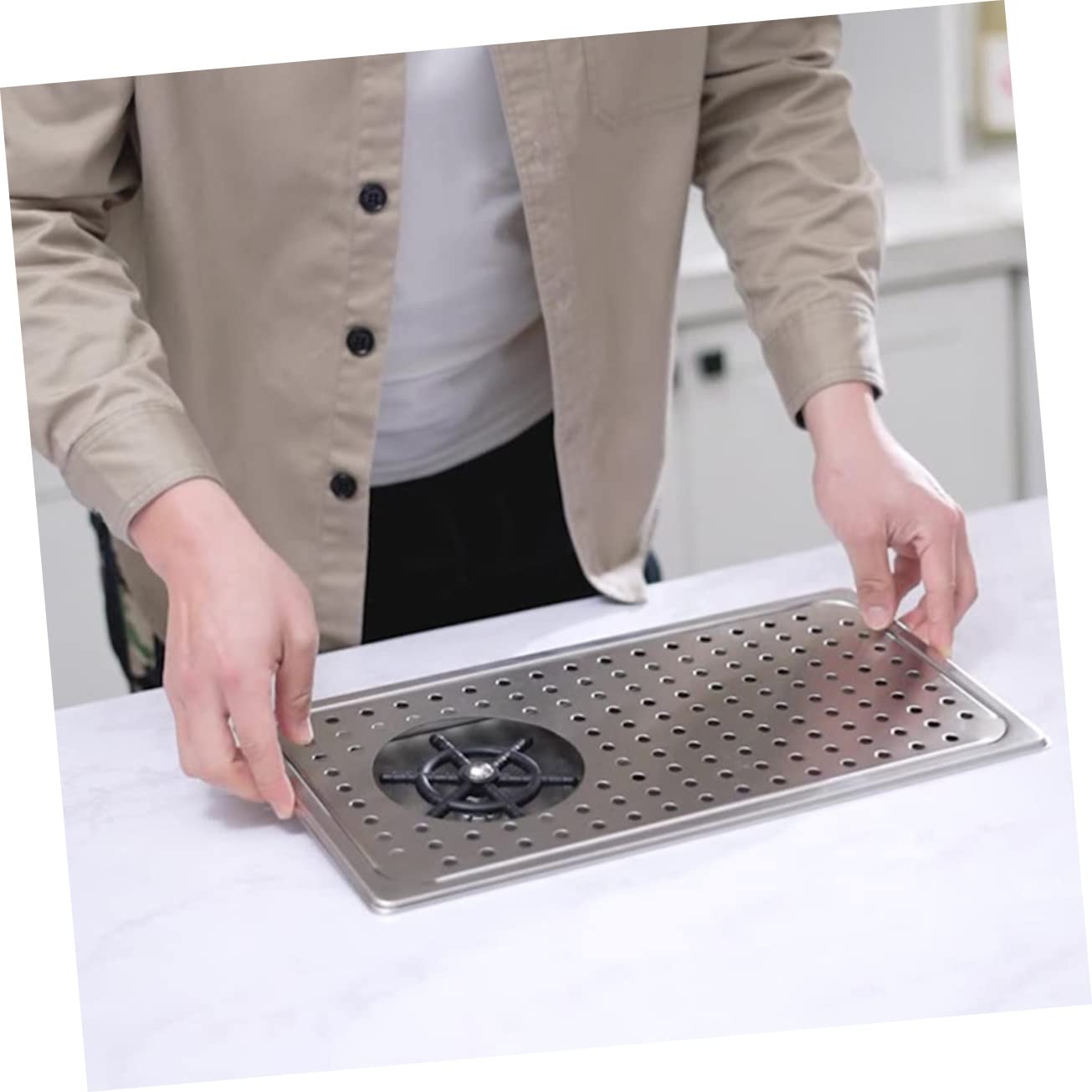 Gadpiparty 1juego Rinser De Vidrio De Inoxidable Para Lavabo Lavavasos Automático De Alta Presión Para Cocina Bar y Cafetería Fácil Instalación y Uso Para Limpiar Vasos y Copas
