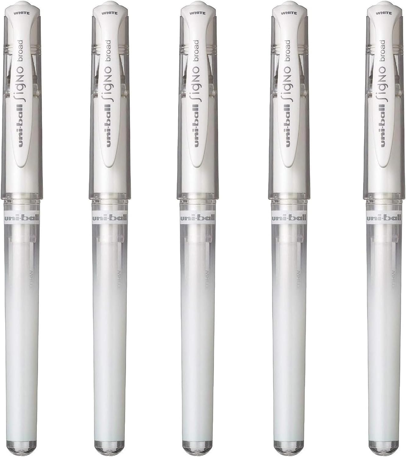 Uni-Ball Signo Broad Point White Gel Pen Set Martinique Ubuy