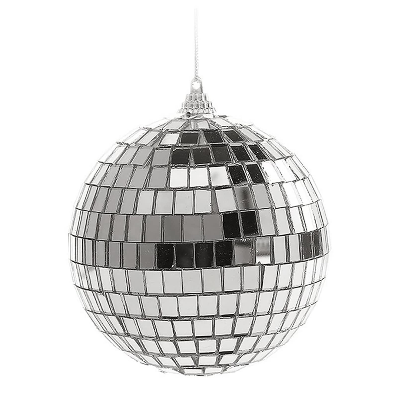 GOGHOST Mirror Disco Ball, Stage Lightning Effect Ball with Hanging Ring for DJ Club Stage Bar Party, Wedding Decoration (6“)