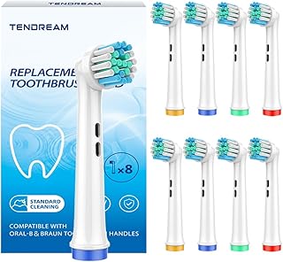 Replacement Toothbrush Heads Compatible with Oral B Braun,Professional Electric Toothbrush Heads for Oral B Replacement Heads Refill Pro 500/1000/1500/3000/3757/5000/7000/7500/8000 (8)