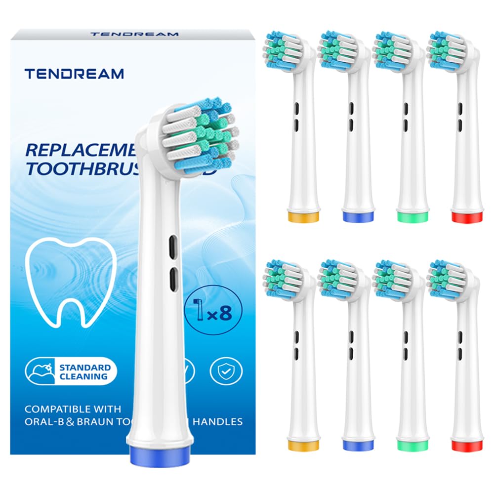 Replacement Toothbrush Heads Compatible with Oral B Braun,Professional Electric Toothbrush Heads for Oral B Replacement Heads Refill Pro 500/1000/1500